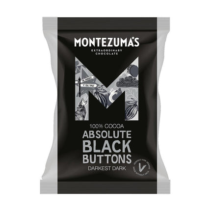 Montezumas Absolute Black Button Bag 120g