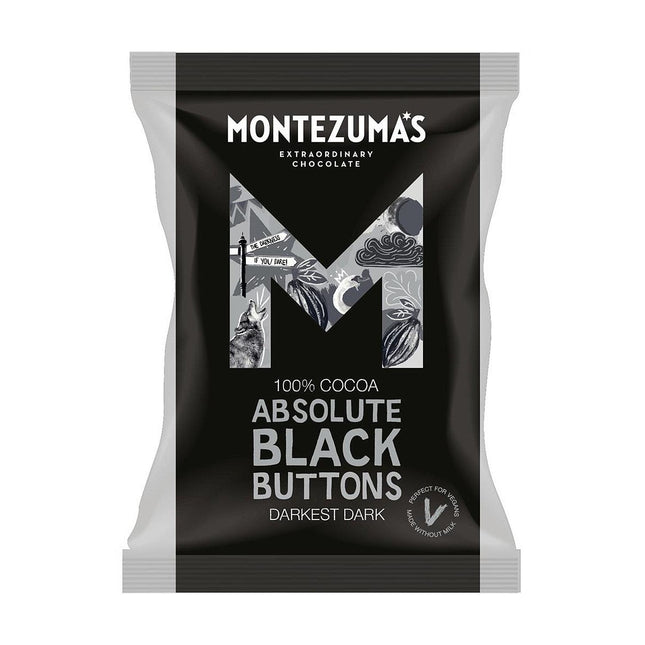 Montezumas Absolute Black Button Bag 120g