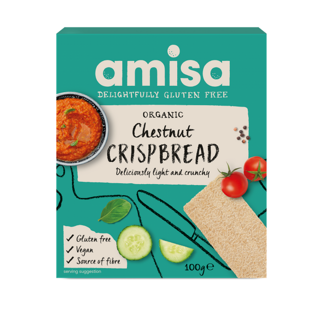 Amisa Crispbread Chestnut Organic 100g