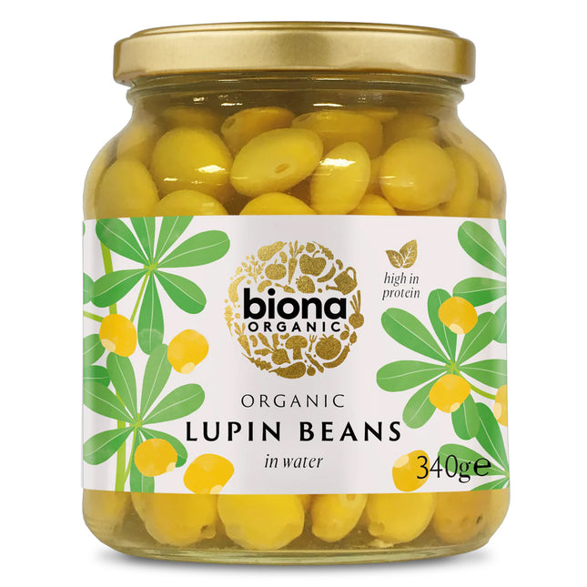 Biona Organic Lupin Beans In Glass Jars 340g