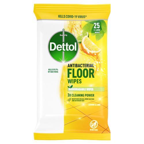 Dettol Citrus Floor Wipes 25s