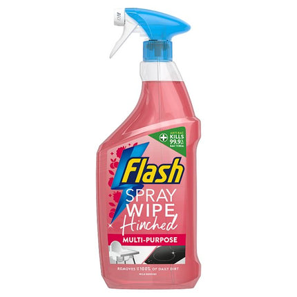 Flash Spray Wipe Hinched Wild Berry Anti Bacterial 800ml