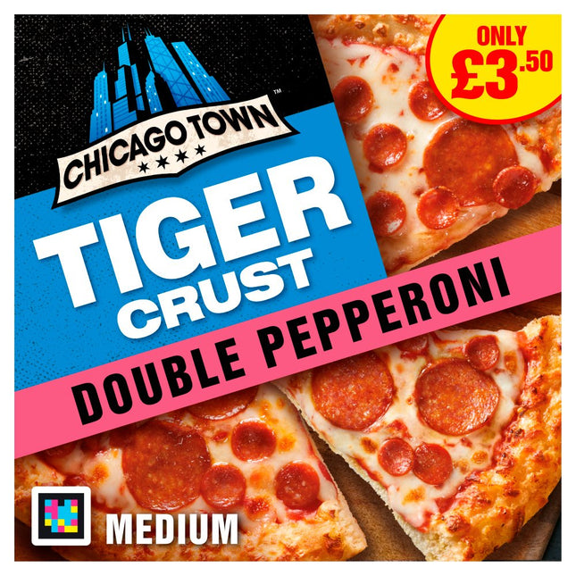 Chicago Town Tiger Crust Double Pepperoni PMP £3.50 320G