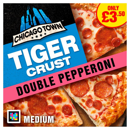 Chicago Town Tiger Crust Double Pepperoni PMP £3.50 320G
