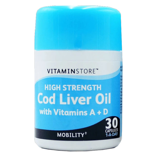 Vitamin Store High Strength Cod Liver Oil 1000Mg Capsules 30s