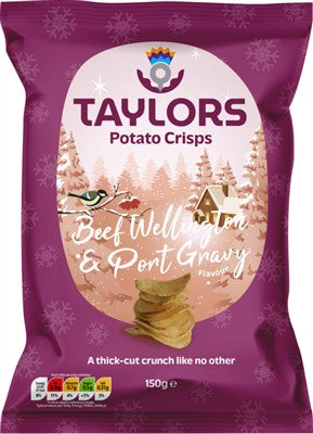 Taylors Beef Wellington & Pork Gravy Crisps 150G