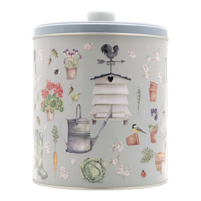 Grandma Wild's Embossed Garden & Beehive Round Tin 300g