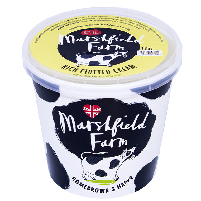 Marshfield Farm Real Dairy Ice Cream Rich Clotted Cream 1l