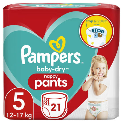 Pampers Baby Dry Pants Carry Pack Size 5 21S