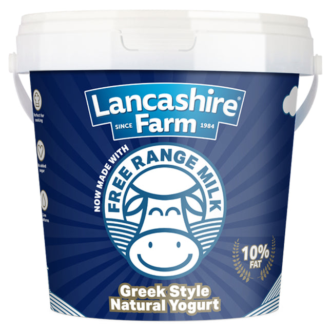Lancashire Farm Natural Greek Style Yogurt 1KG