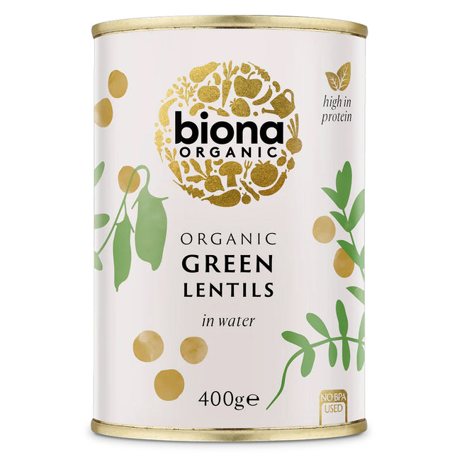 Biona Organic Lentils Green Large 400g