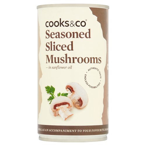 Cooks&Co Seasoned Sliced Mushrooms 345g