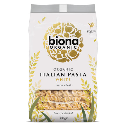 Biona Organic White Farfalline (Mini Bow Ties) 500g