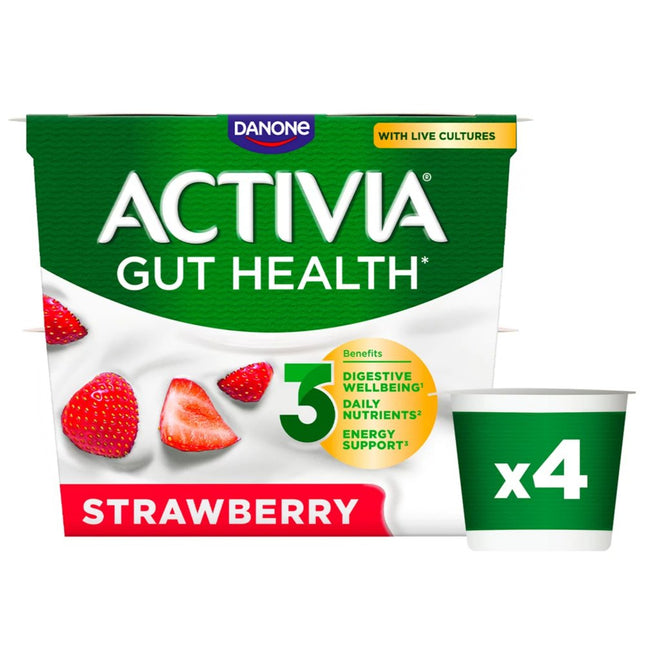 Danone Activia Strawberry 0% 4Pk 4X115G