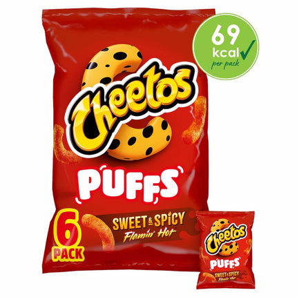 Cheetos Sweet & Spicy Flamin Hot Multipack 6x13g