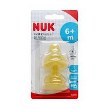 Nuk First Choice + Latex Teat Size 2 Medium 2 Pack