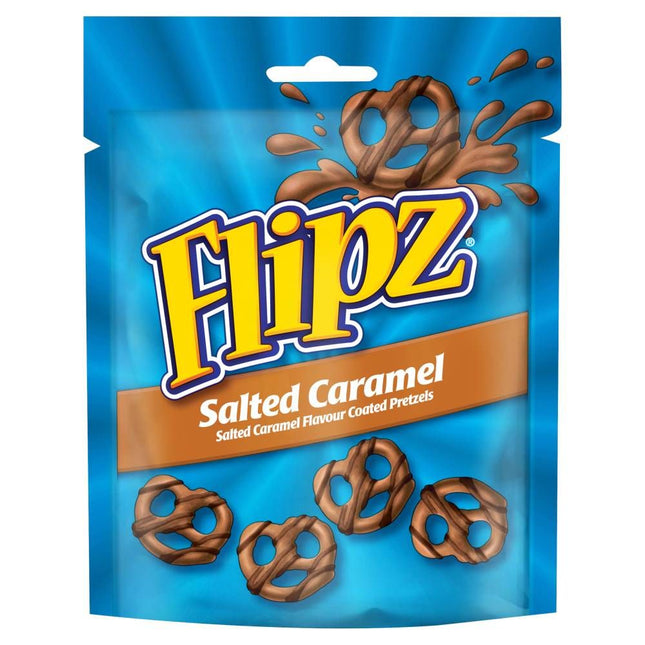 McVitie's Flipz Salted Caramel Flavour Coated Pretzel Snacks 90g