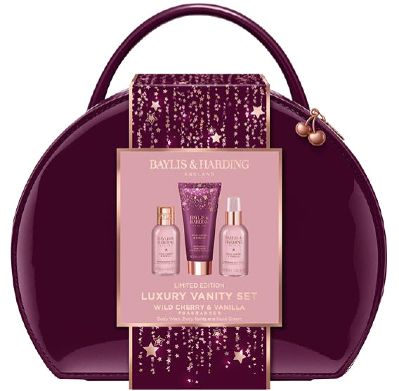 Wild Cherry & Vanilla Luxury Vanity Gift Set 600g