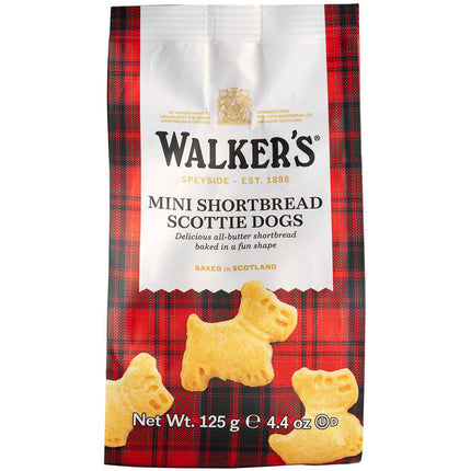 Walkers Mini Scottie Dogs Shortbread Bag 125g