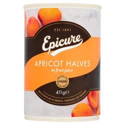 Epicure Apricot Halves in Fruit Juice 410G