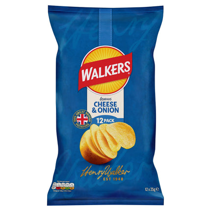 Walkers Cheese & Onion 12x25g