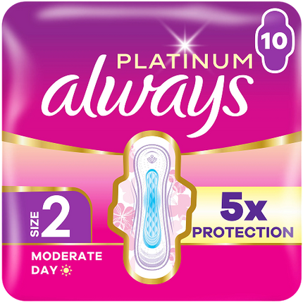 Always Platinum Pads (Size 2) Single Pack 16x10ct