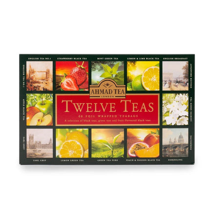 Ahmad Tea Aluminium Enveloped Teabags: (1x Green Tea  3x20x