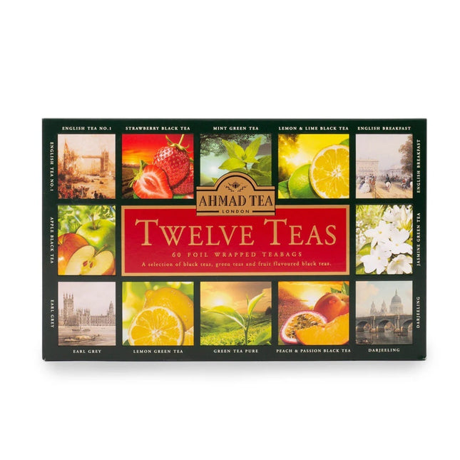 Ahmad Tea Aluminium Enveloped Teabags: (1x Green Tea  3x20x