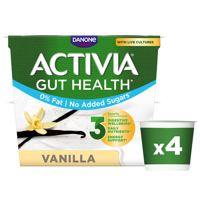 Danone Activia Vanilla 0% 4Pk 4X115G