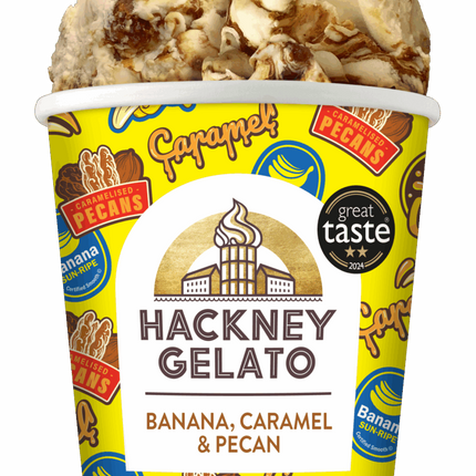 Hackney Gelato Banana,Caramel & Pecan