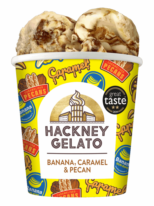 Hackney Gelato Banana,Caramel & Pecan