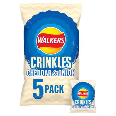 Walkers Crinkles Cheddar & Onion Multipack 5x23g