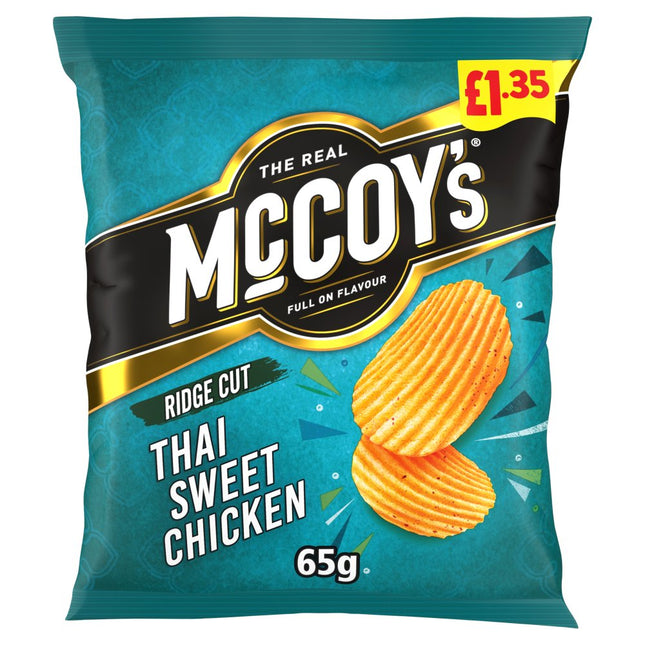 McCoy's Thai Sweet Chicken Crisps 65g, £1.35 PMP