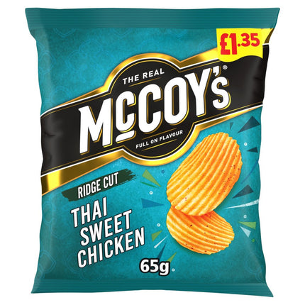 McCoy's Thai Sweet Chicken Crisps 65g, £1.35 PMP