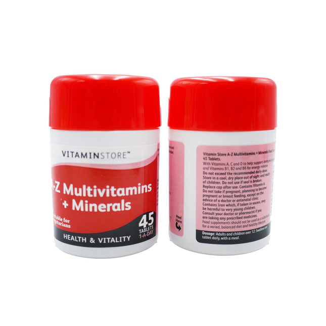 Vitamin Store A-Z Multivit + Min Tablets 45s