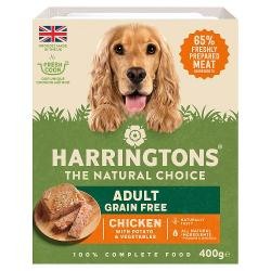Harringtons Chicken Wet Dog Food Trays 400g (Singles)