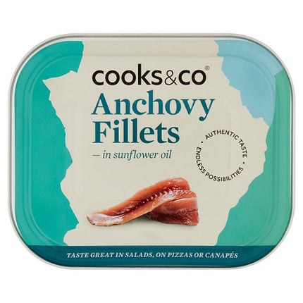 Cooks&Co Anchovy Fillets in Oil (6 x 365g)
