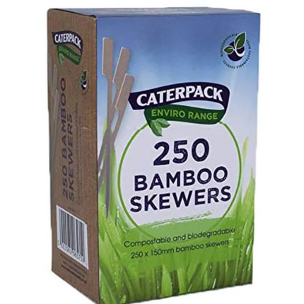 Caterpack Enviro 150mm Bamboo Skewers 250s