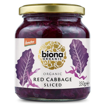 Biona Organic Red Cabbage / Demeter In Glass Jars 350g