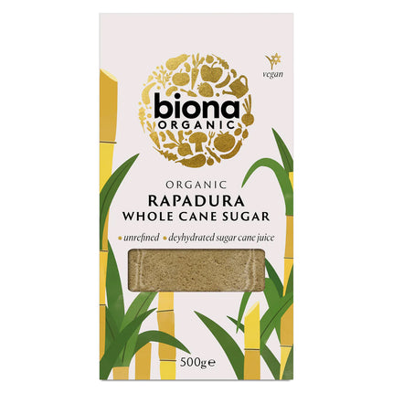 Biona Organic Rapadura/Sucanat Wholecane Sugar 500g