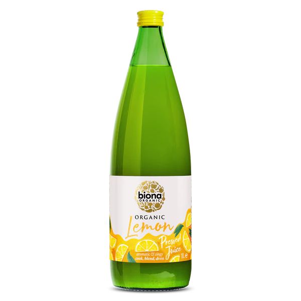 Biona Organic Lemon Juice Not From Concentrate Cook-Blend-Dress 1L