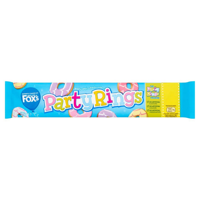 Foxs Party Iced Rings PMP £1.29 125g