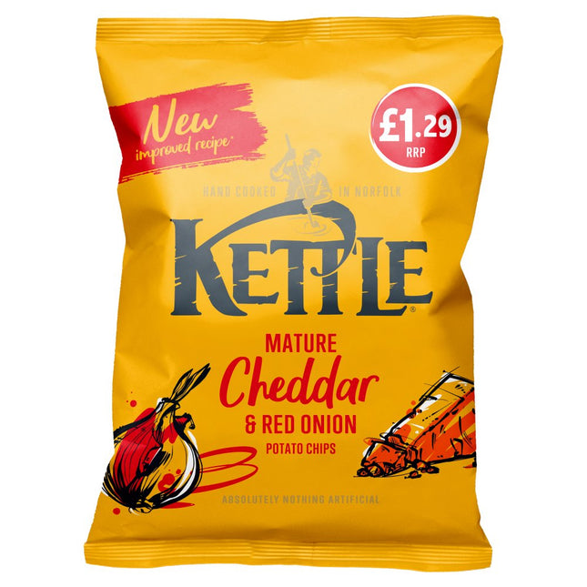 Kettle Mature Cheddar & Red Onion PMP 80g