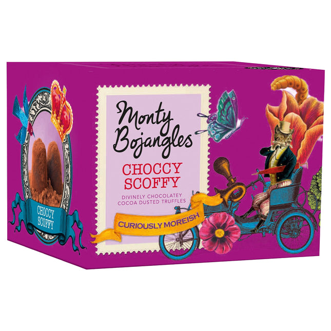 Choccy Scoffy gift box of chocolatey flavoured cocoa dusted truffles