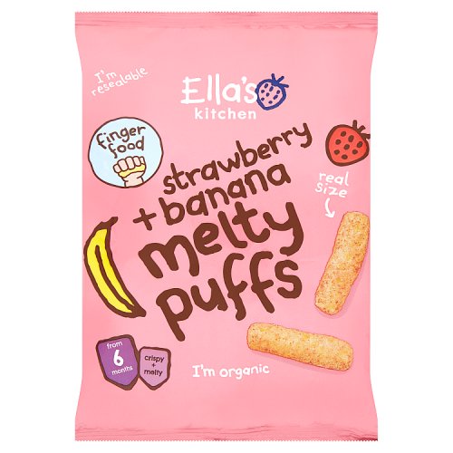 Ella's Kitchen Melty Puffs - S'berry & Banana 20g