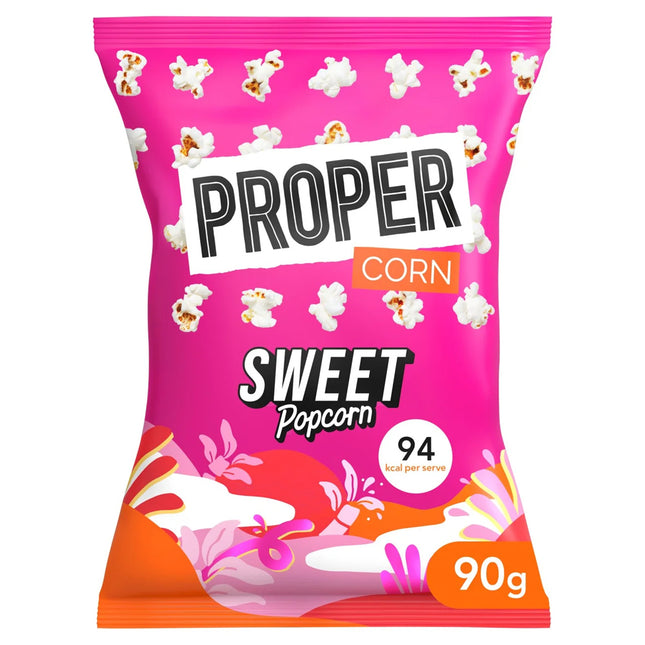 Proper Sweet Popcorn, 8 x 90g