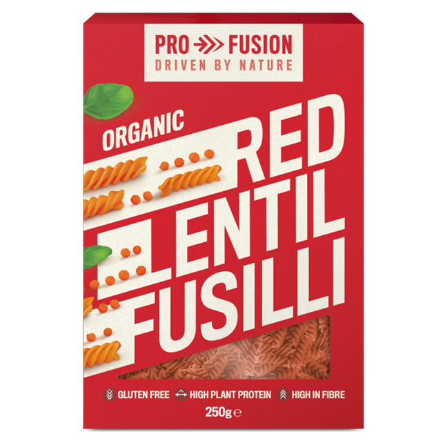 Profusion Red Lentil Fusilli Grain Free Gluten Free Organic 250g