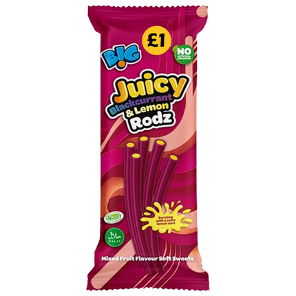 B!G Juicy Blackcurrant & Lemon Rodz £1 PMP 150g