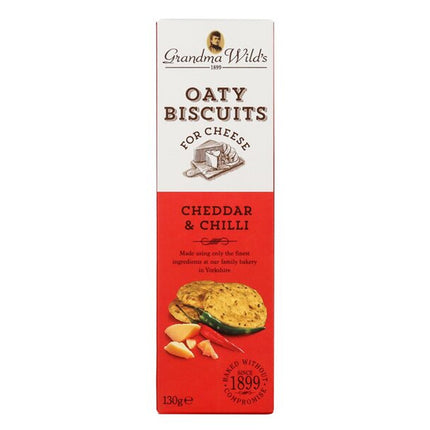 Grandma Wild's Oaty Biscuits Mature Cheese with Chilli 130g