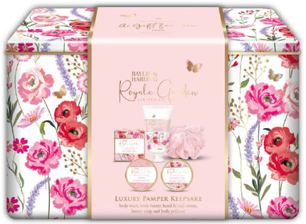 Royale Garden Luxury Pamper Keepsake Tin Gift Set 540g